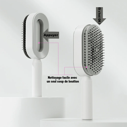 Brosse à Cheveux Auto-Nettoyante