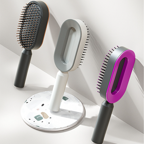 Brosse à Cheveux Auto-Nettoyante