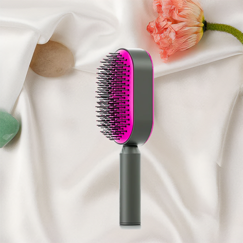 Brosse à Cheveux Auto-Nettoyante